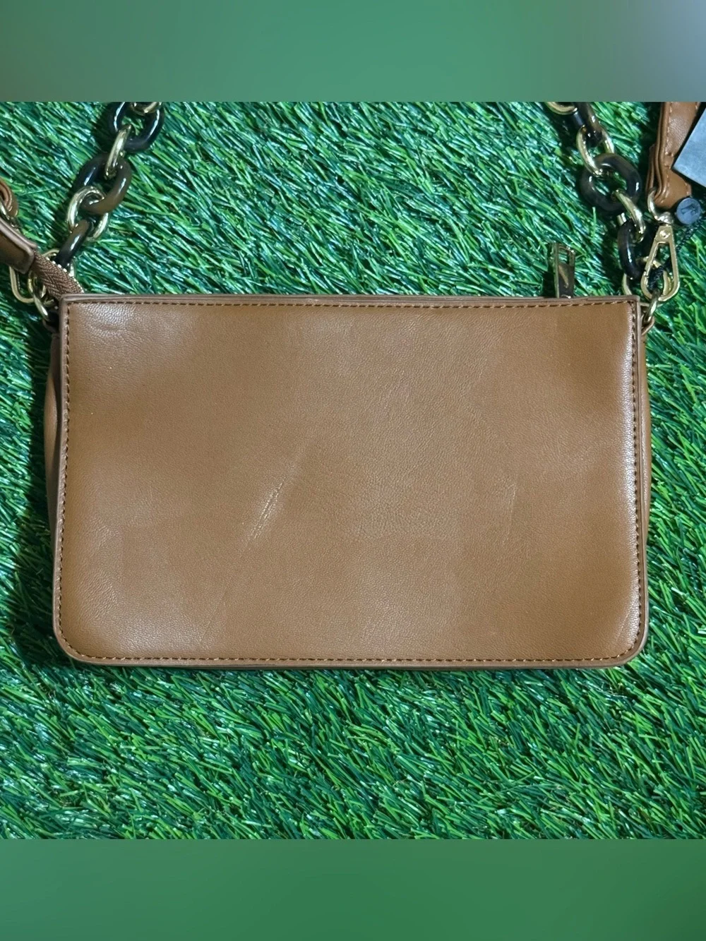 NWT Rubi Cotton On Beans Convertible Crossbody Bag Brown Chain Purse - See Note